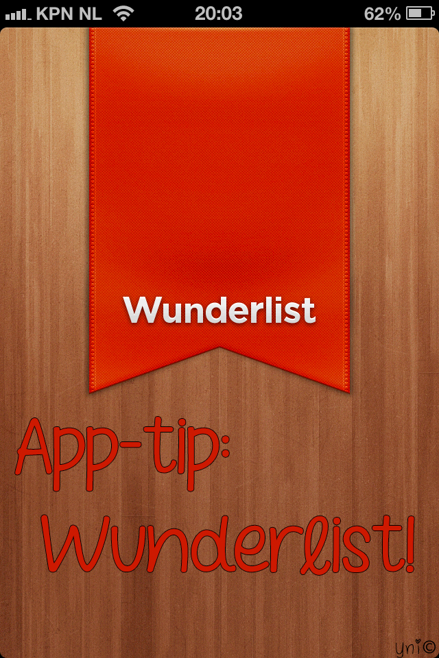 App tip: Wunderlist!